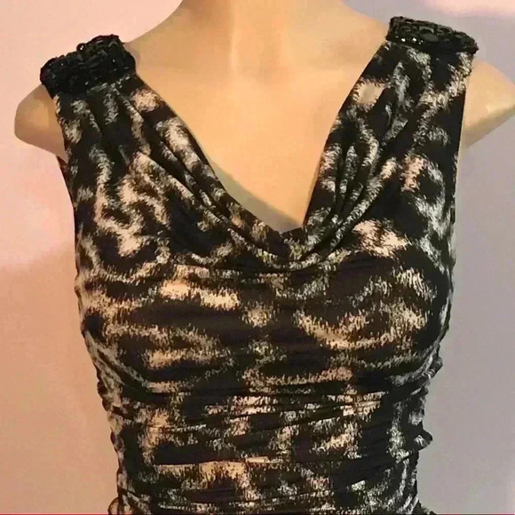 International Concepts Animal Print Black & White Dress - Picture 4 of 7